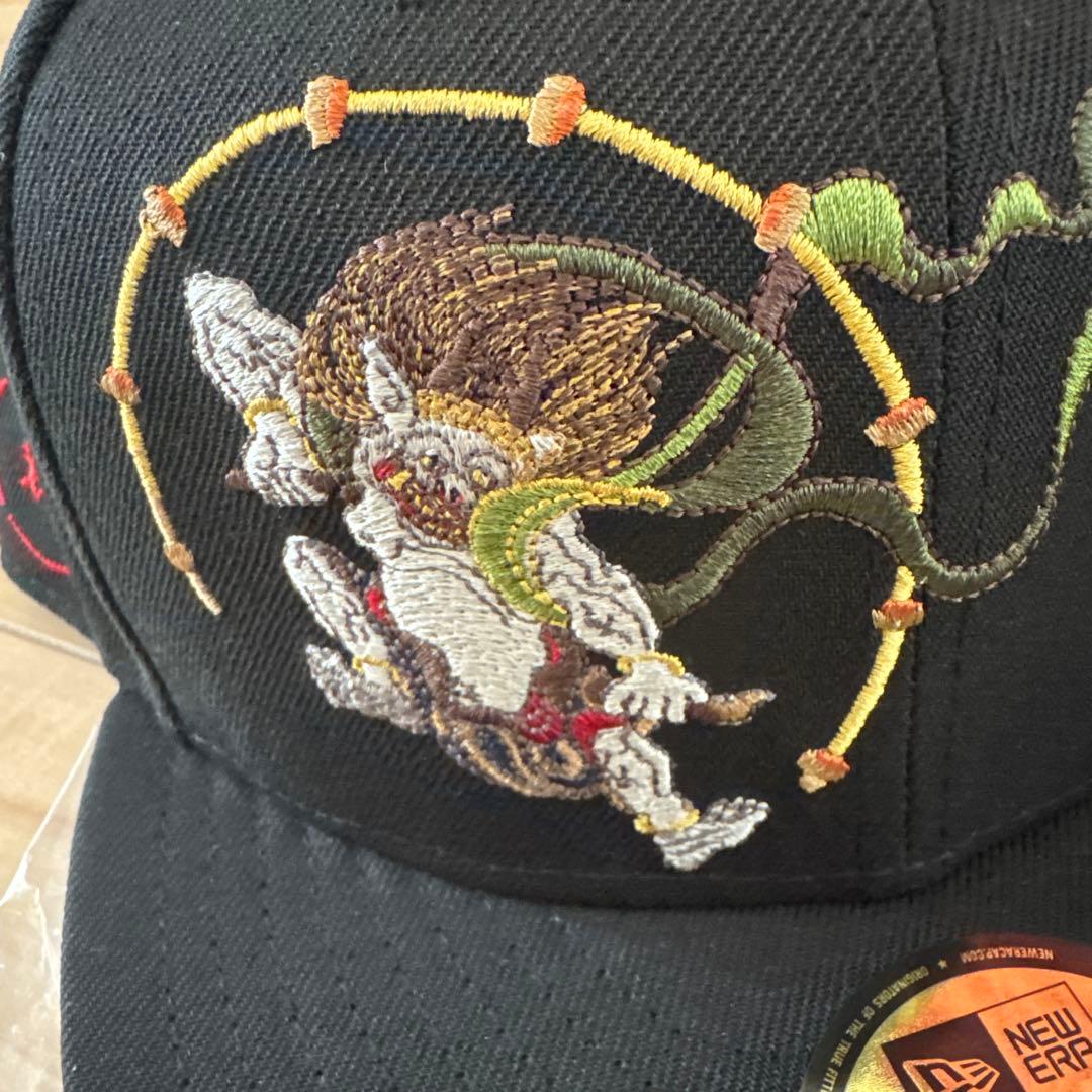 2個セット 雷神＆風神 7 3/4 風神雷神図屏風 ニューエラ - メルカリ