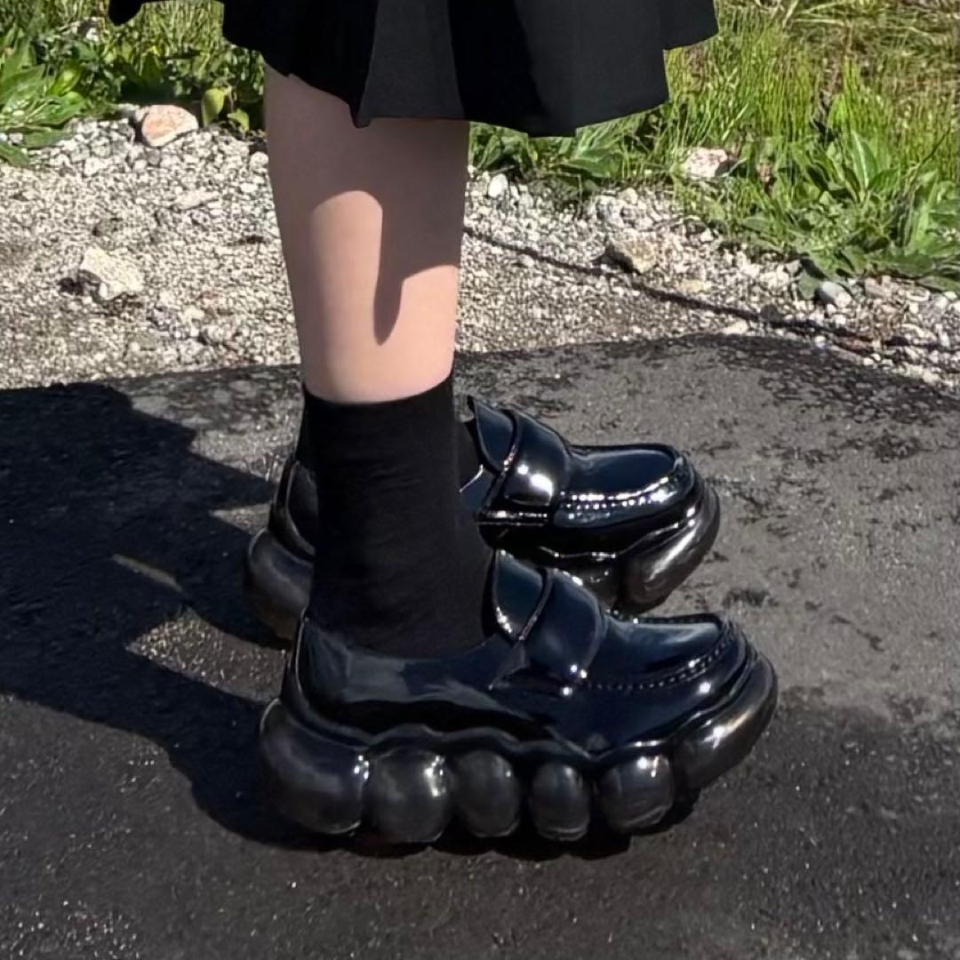groundsJEWELRYLOAFERBLACK グラウンズローファー23cm - メルカリ