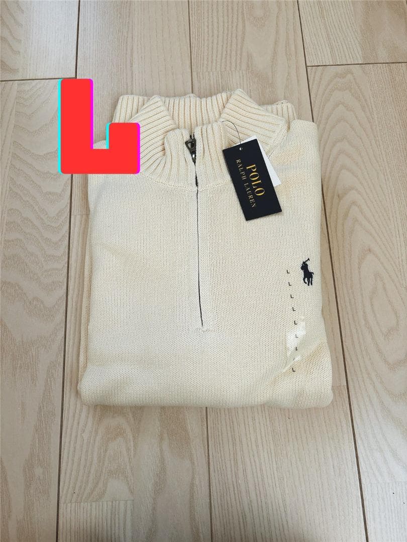 【新品】ポロラルフローレン クォータージップ セーターL POLO RALPH LAUREN（ポロ・ラルフローレン） セーター ニット