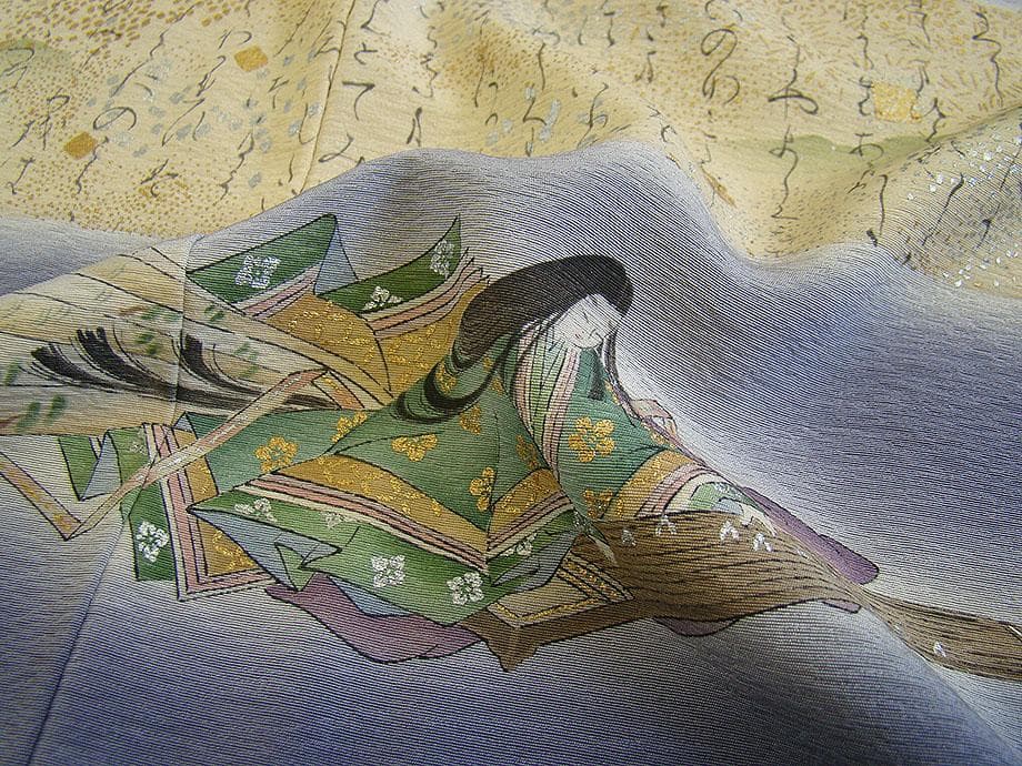 樽本伊勢蔵 訪問着＆袋帯・帯〆・帯揚げセット（正絹）仕立上り