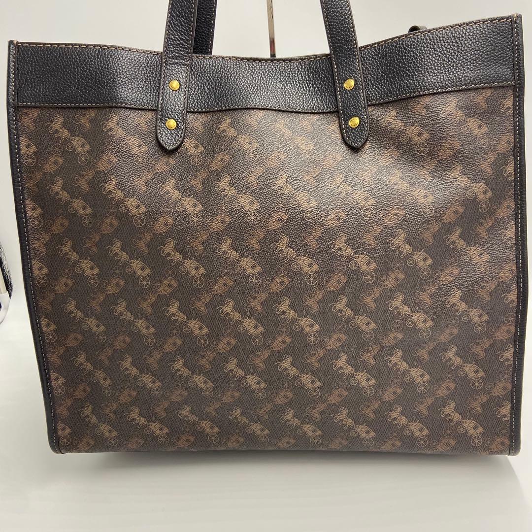 極美品✨ コーチ フィールド トート 40 ホースアンドキャリッジ 馬車柄