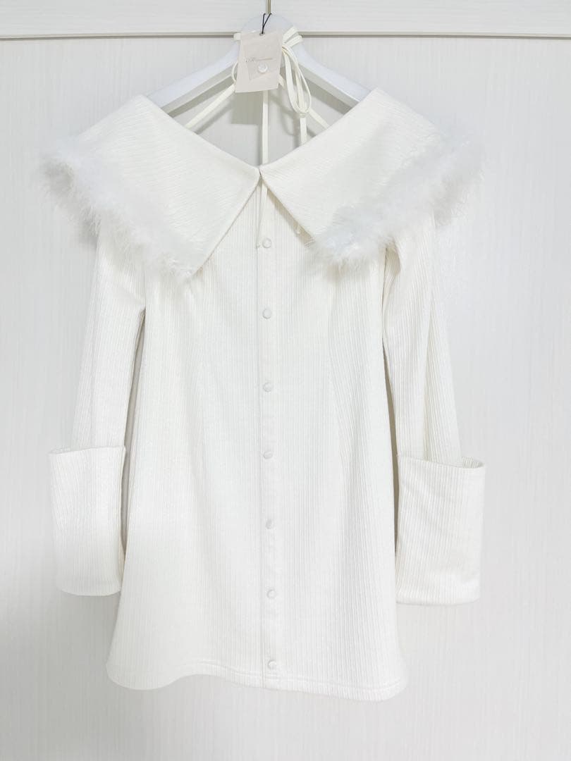 2way feather collar mini onepiece エムミーエメ - メルカリ