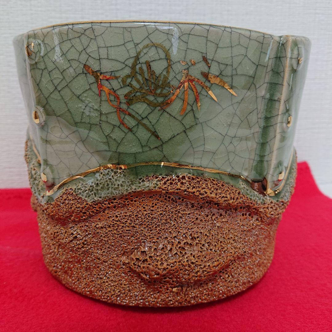 相馬焼 建水 希少 美品 大堀相馬焼 松永窯 KACHI-UMA09 by廣瀬友子 二重湯呑み | すべての商品