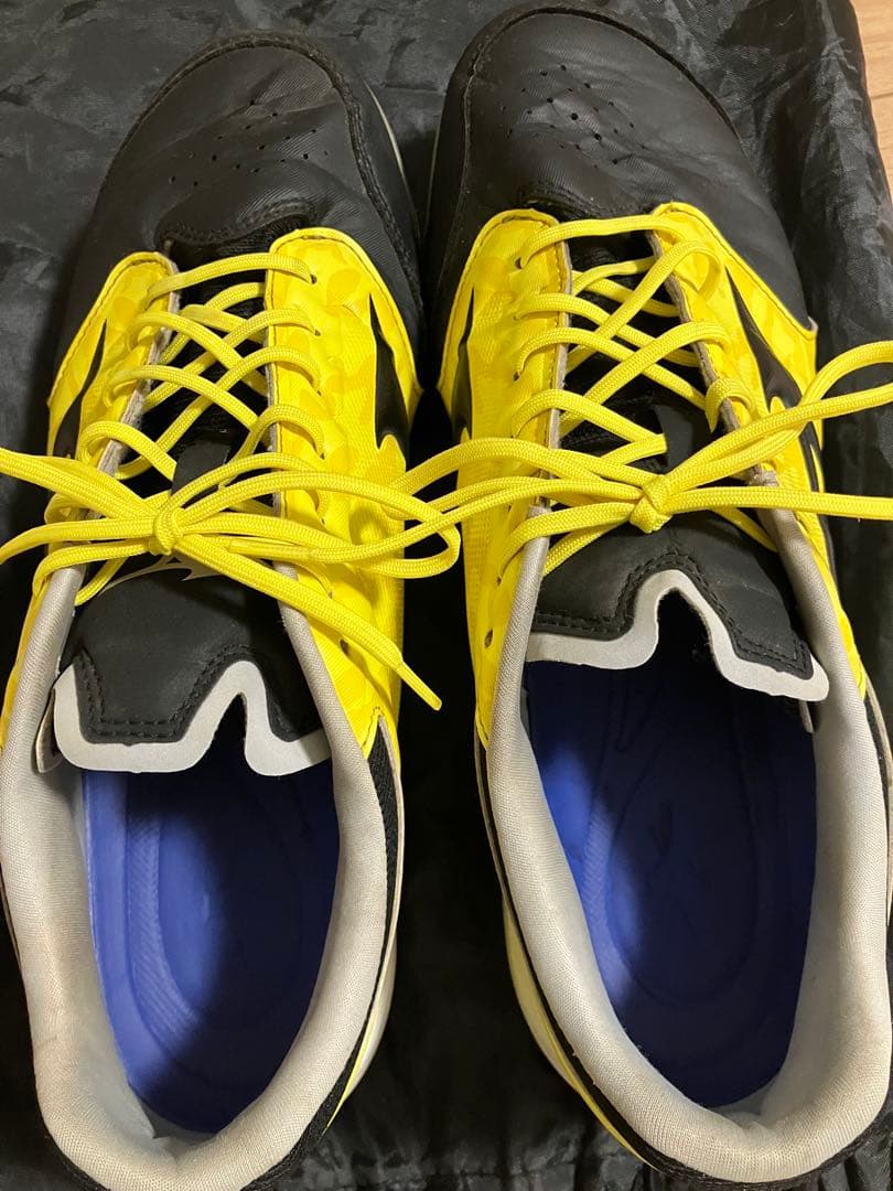 野球　ミズノ　オーダースパイク　ポイント　イエロー　ブラック　28.5cm