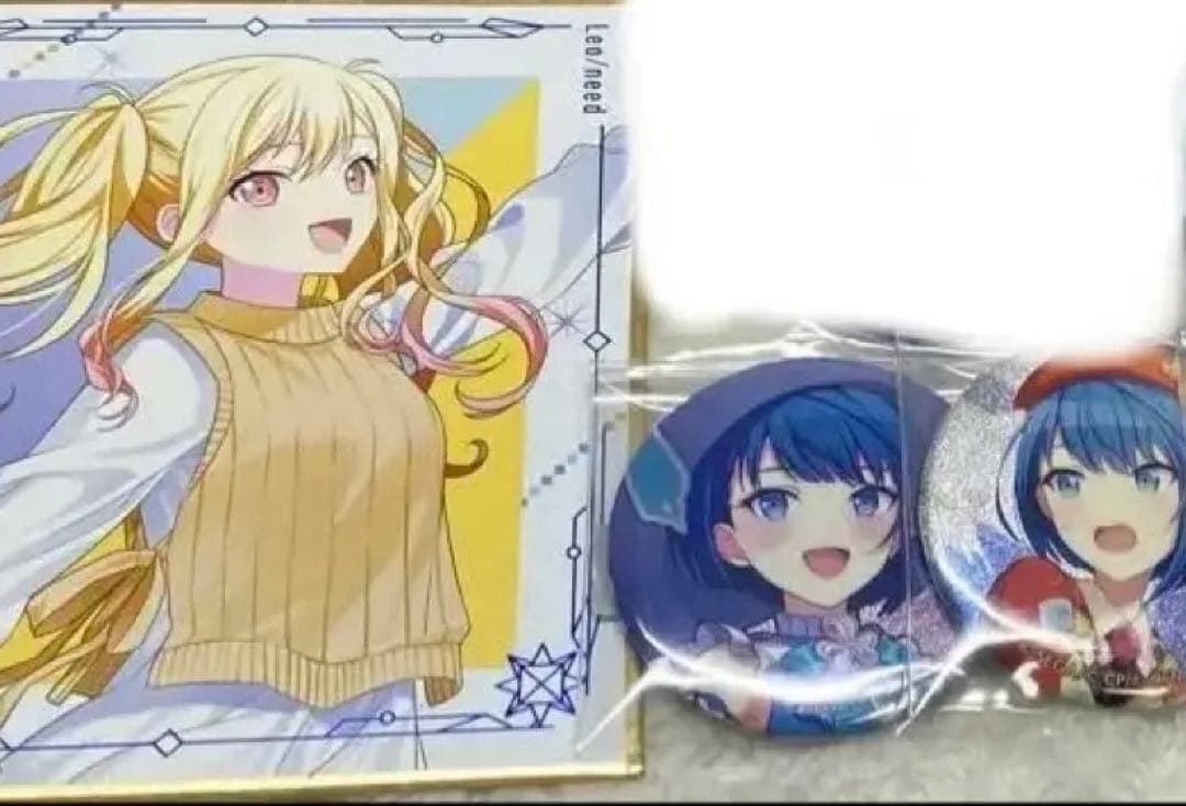 プロセカ 缶バッジ エピカ 箔押し ノーブルアート 特典 色紙 - メルカリ