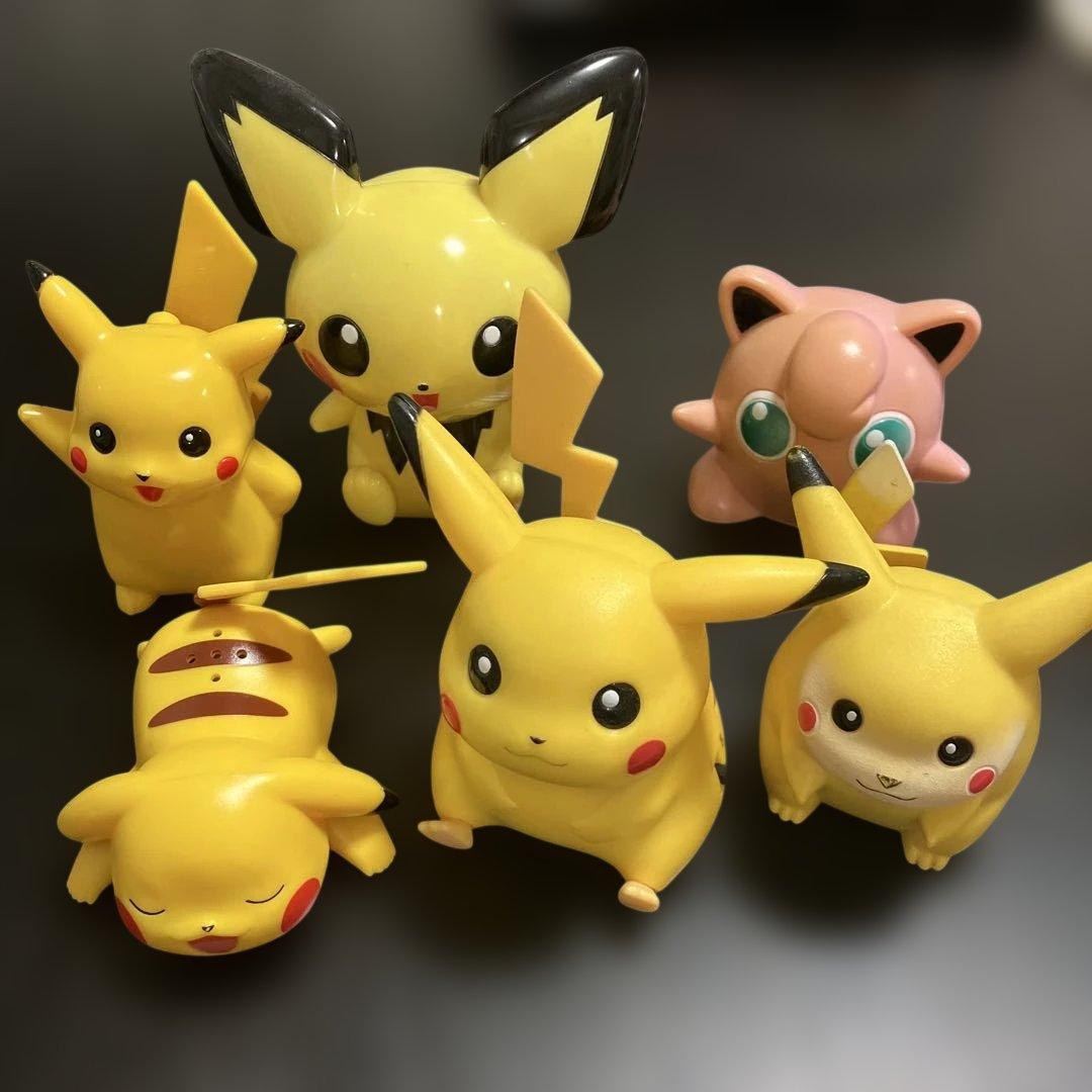 ポケモン ピカチュウ ピチュウ他 おもちゃ6体セット 平成レトロ レア