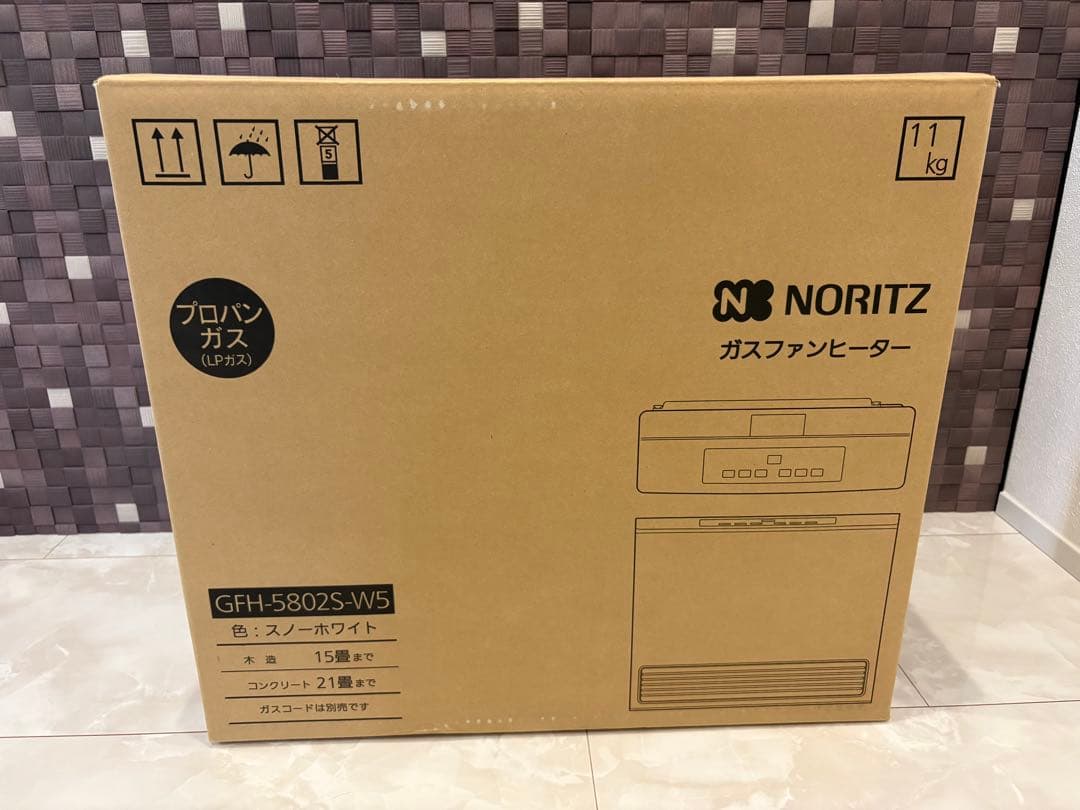 マネーの虎様⭐︎ ノーリツ ガスファンヒーター GFH-5802S-W5 - メルカリ