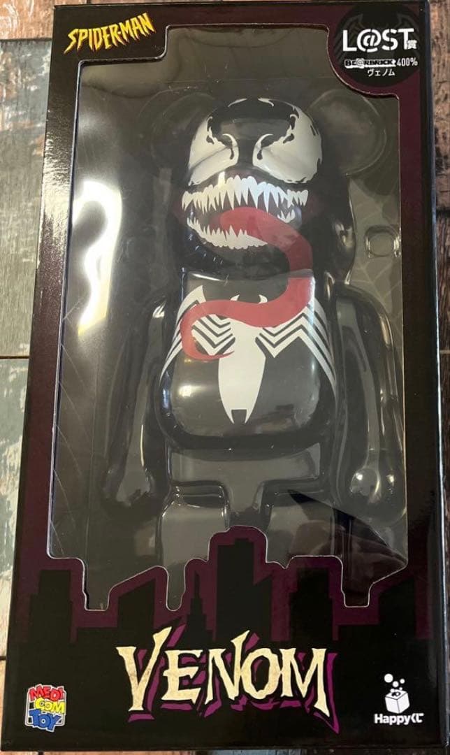 ヴェノム　一番くじ　ラスト賞　ベアブリック　400% ハッピーくじ ベアブリック ヴェノム400%ラストワン賞 | トレカ