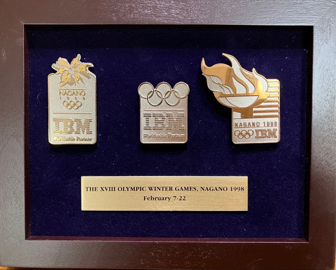 1998長野オリンピック ピンバッジ/IBM 3 pin set - メルカリ
