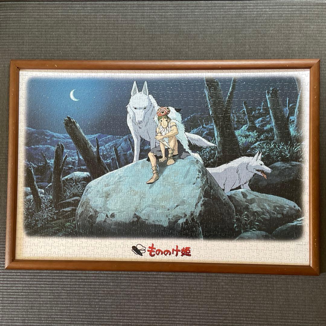 完成品】 ジブリ パズル フレーム もののけ姫 / 惑いの夜 1000ピース