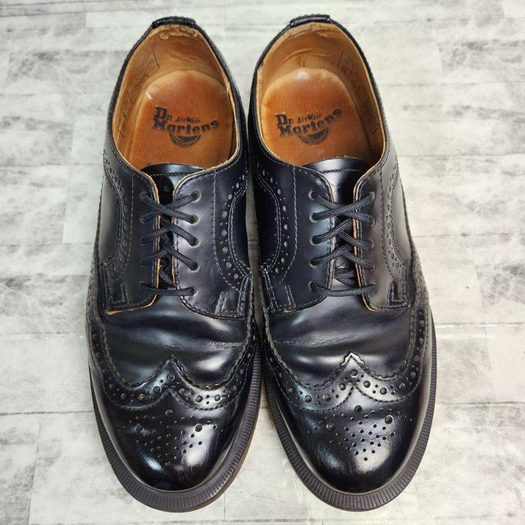 希少】ドクターマーチン ウイングチップ 5ホール メダリオン 13844 黒
