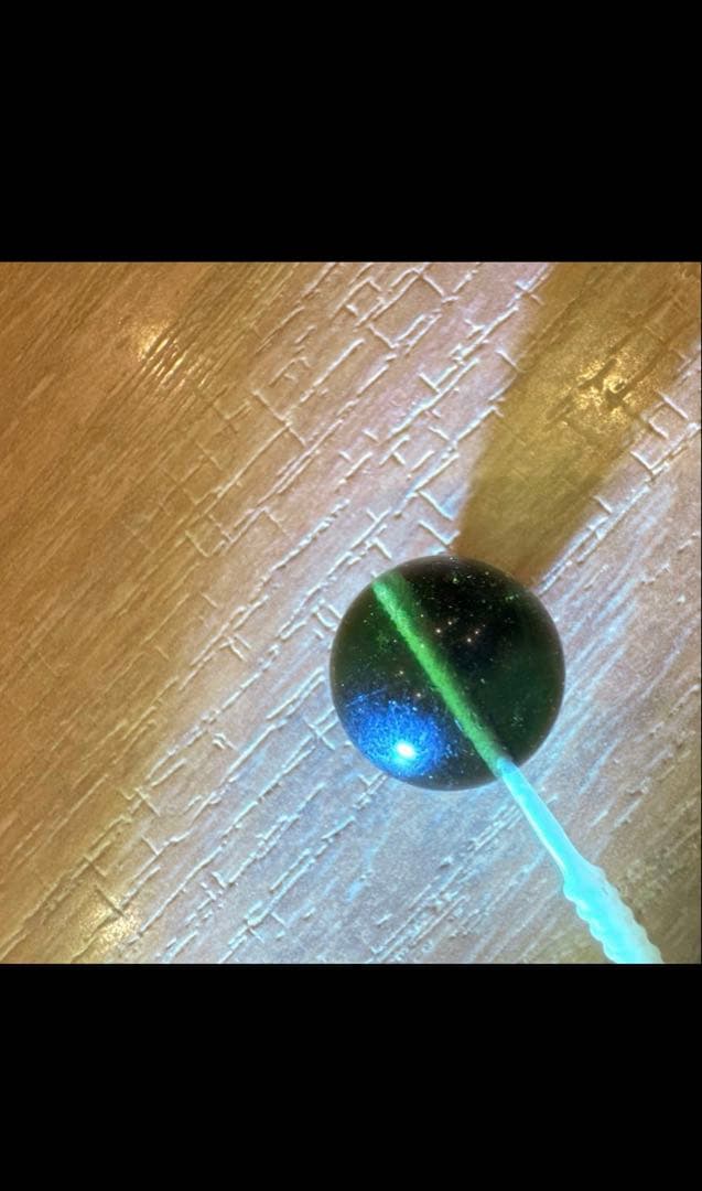 【写真より実物が強い】 高透明モルダバイト 13.7mm｜龍紋くっきり｜一点物