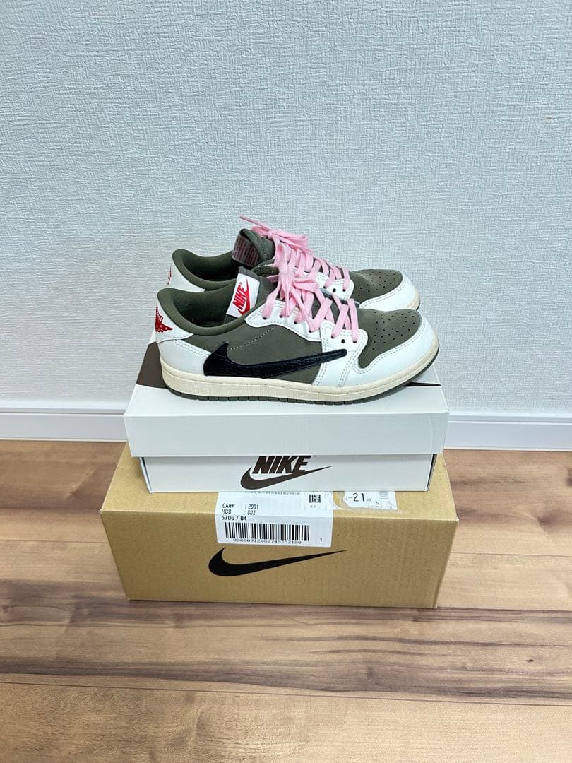 ジョーダン1LOW トラヴィス スコット リトルキッズシューズ 20.5cm