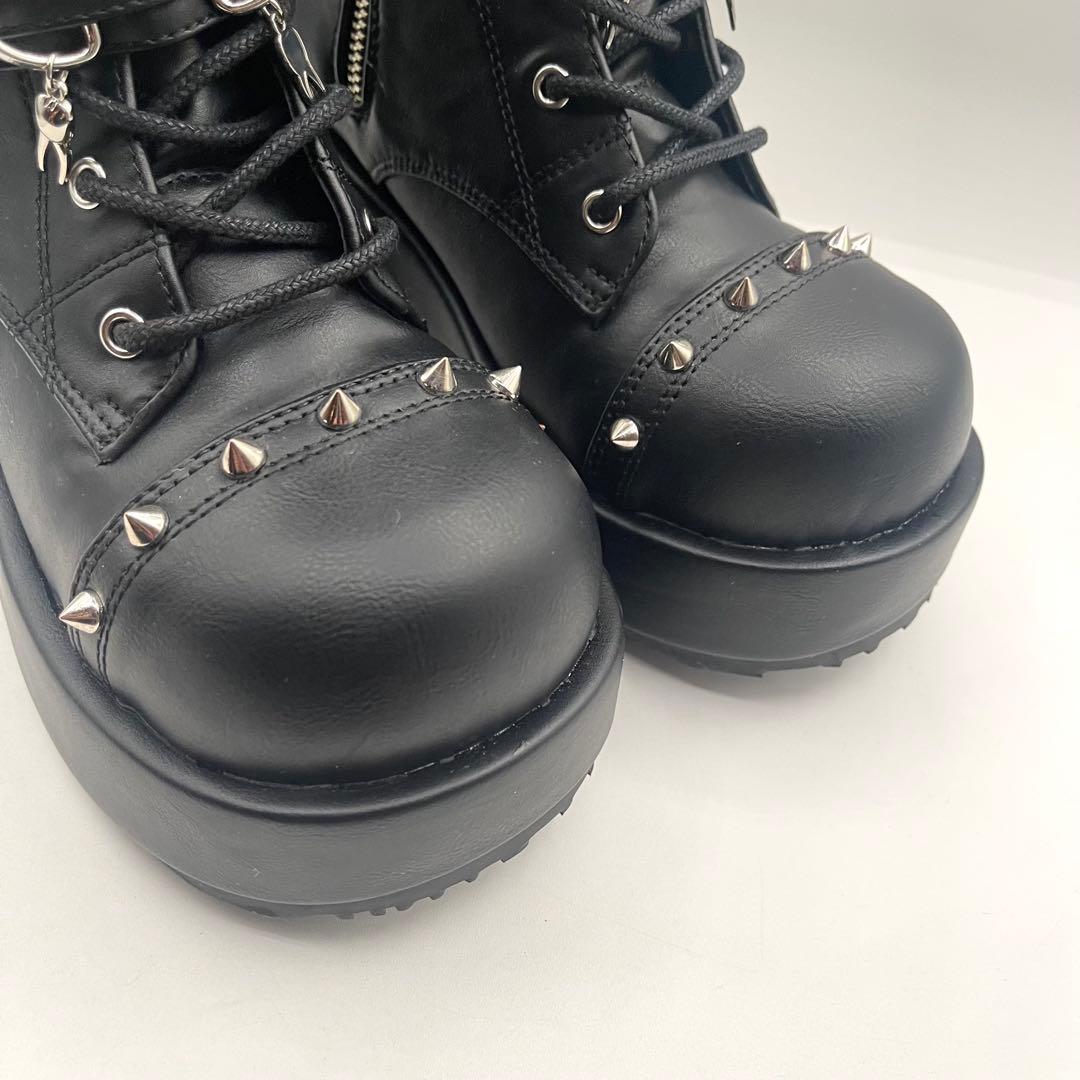 ✨️ さま専用　51106 デモニア　厚底ブーツ　23.5cm 黒