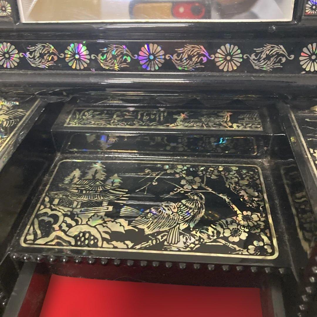 螺鈿細工 鏡台 花鳥 ミニドレッサー - メルカリ