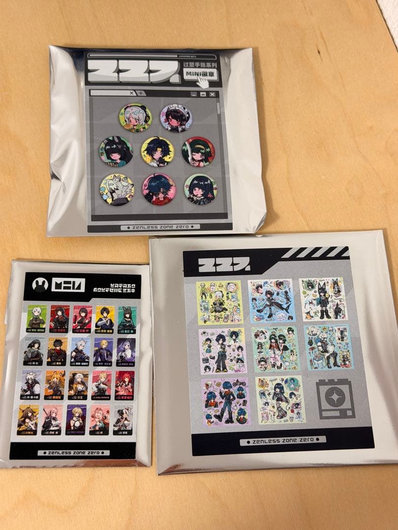 ゼンゼロ・公式】ラミネート手帳シリーズ コレクションカード 缶バッジ