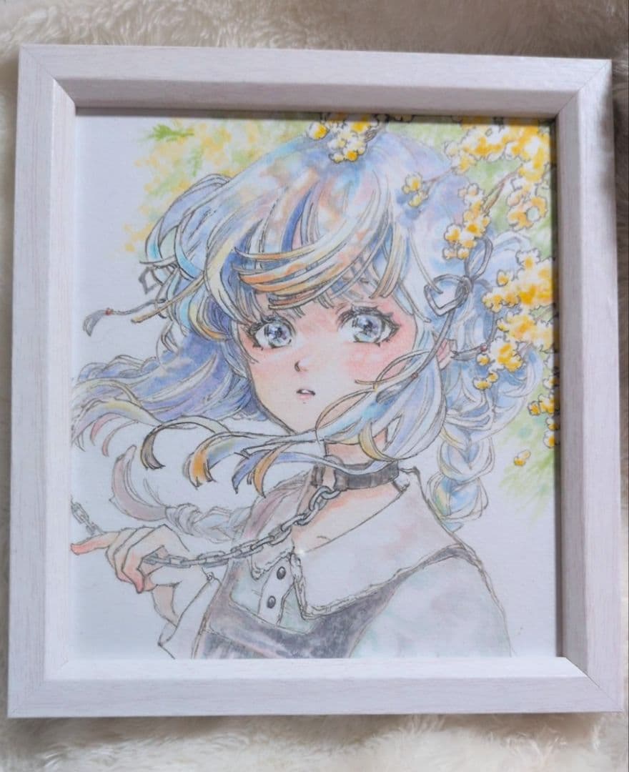 手描きイラスト オリジナルイラスト 創作 アナログイラスト 水彩画