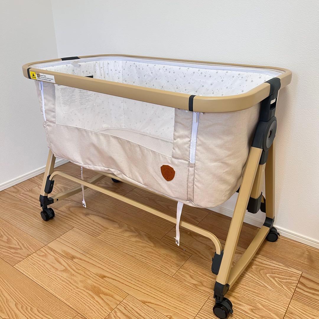 直接取引希望　セット品　ベビーベッド 折りたたみ 揺りかご　高さ調節　バウンサー hzdmj ベビーベッド 折りたたみ 添い寝ベッド 揺りかご 赤ちゃん 高さ