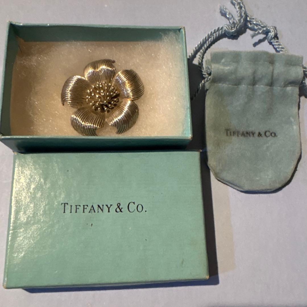 Tiffany & Co. 925シルバー 花型ブローチ ヴィンテージ フラワー