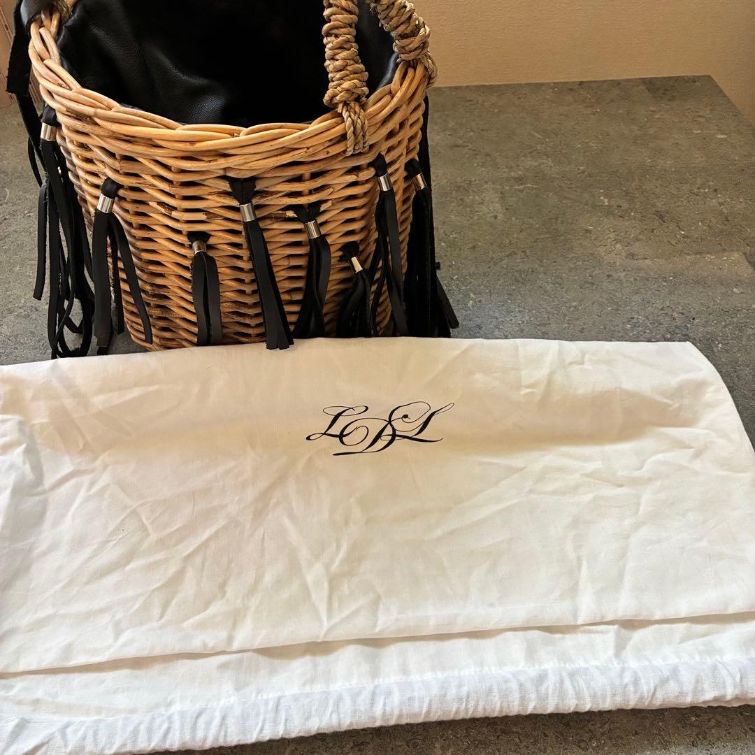 LUDLOW フリンジ付きかごバッグ