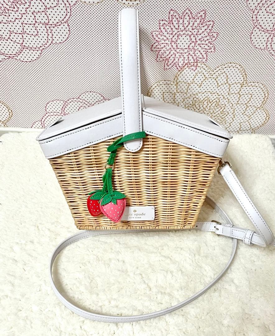 ケイトスペード ラタン ハンドバッグ Kate Spade カゴバッグ 新品