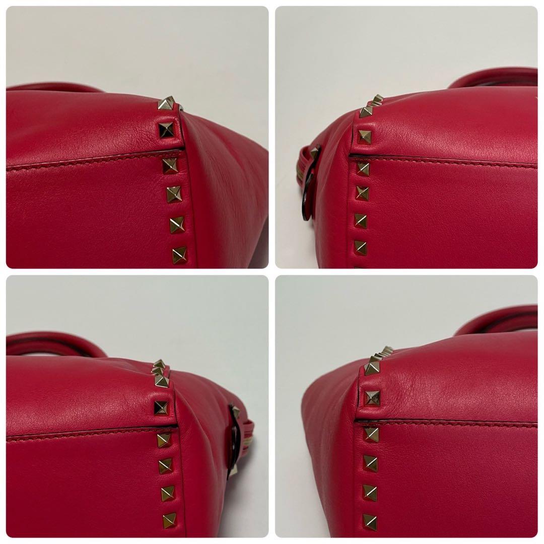 s73【極美品】保存袋付 ヴァレンティノ ロックスタッズレザー2way