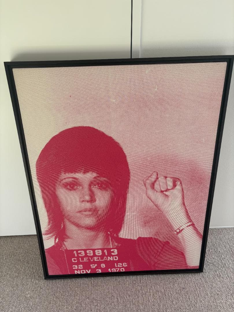 ラッセル ヤング「ジェーン フォンダ」キャンバス絵画（作家直筆サイン