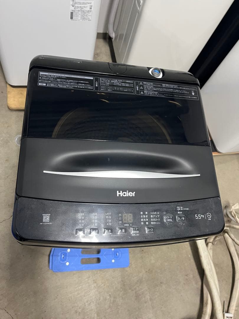 ほぼ未使用 Haier 2025年製最新モデル 洗濯機 5.5kg 風乾燥搭載T