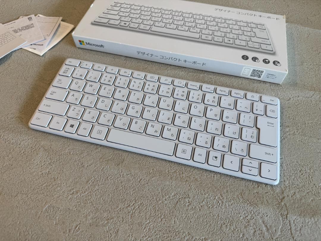 Microsoft デザイナーコンパクトキーボード グレイシア【美品・動作