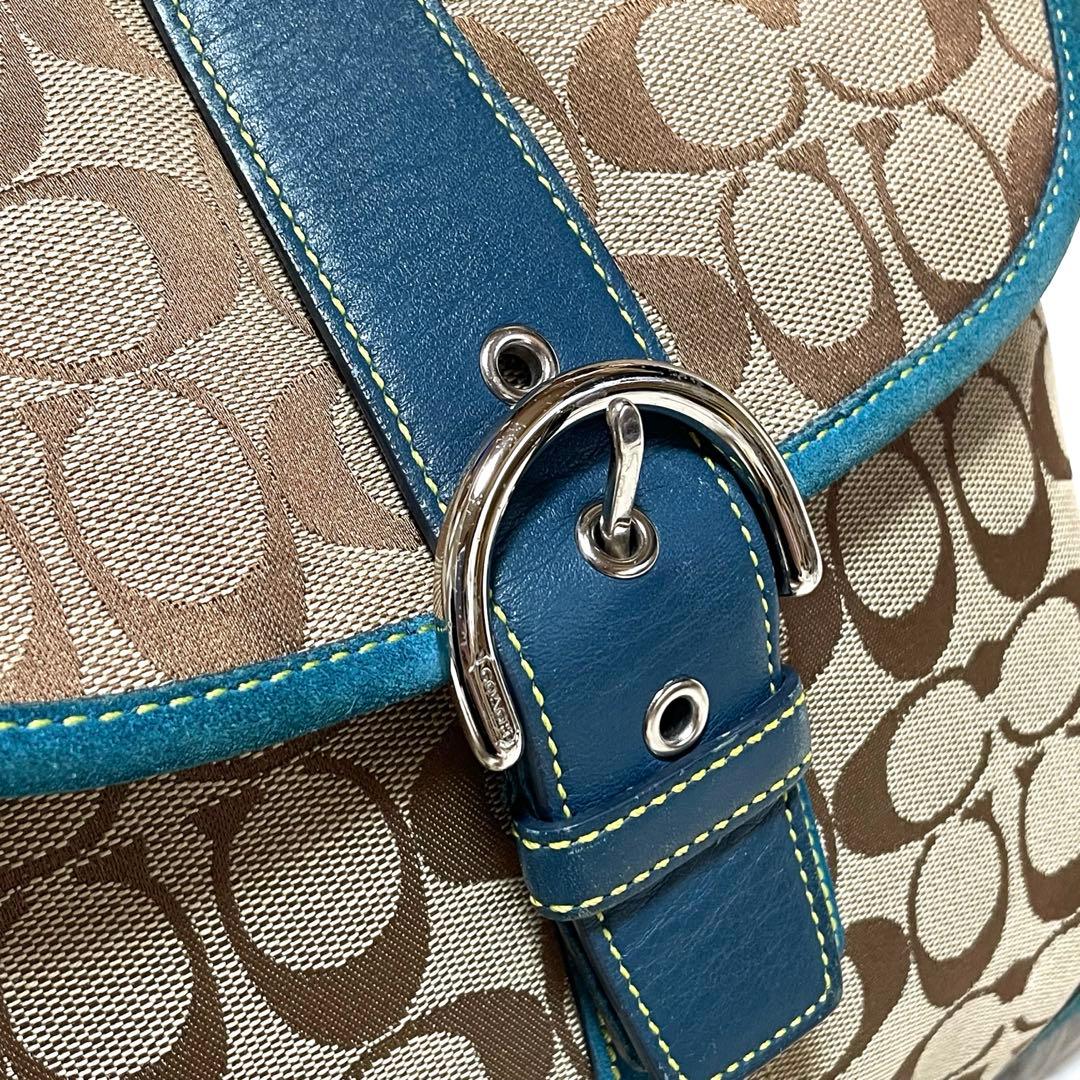 希少色✨コーチ シグネチャー ソーホー ショルダーバッグ スエード