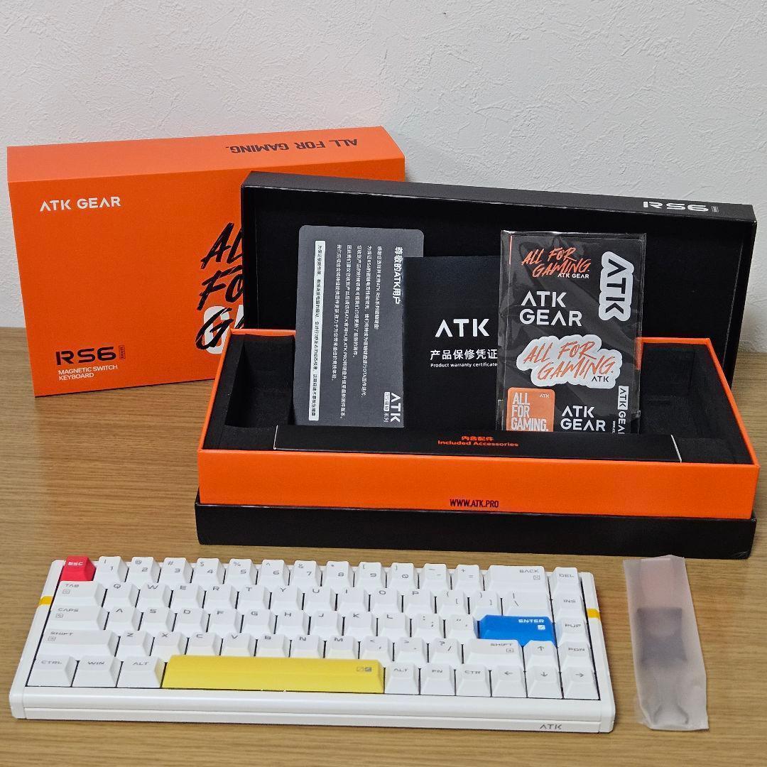 ATK RS6 ゲーミングキーボード コミックキーキャップ付 USED Amazon.co.jp: ATK ゲーミングキーボード RS6 Wired Magnetic HE
