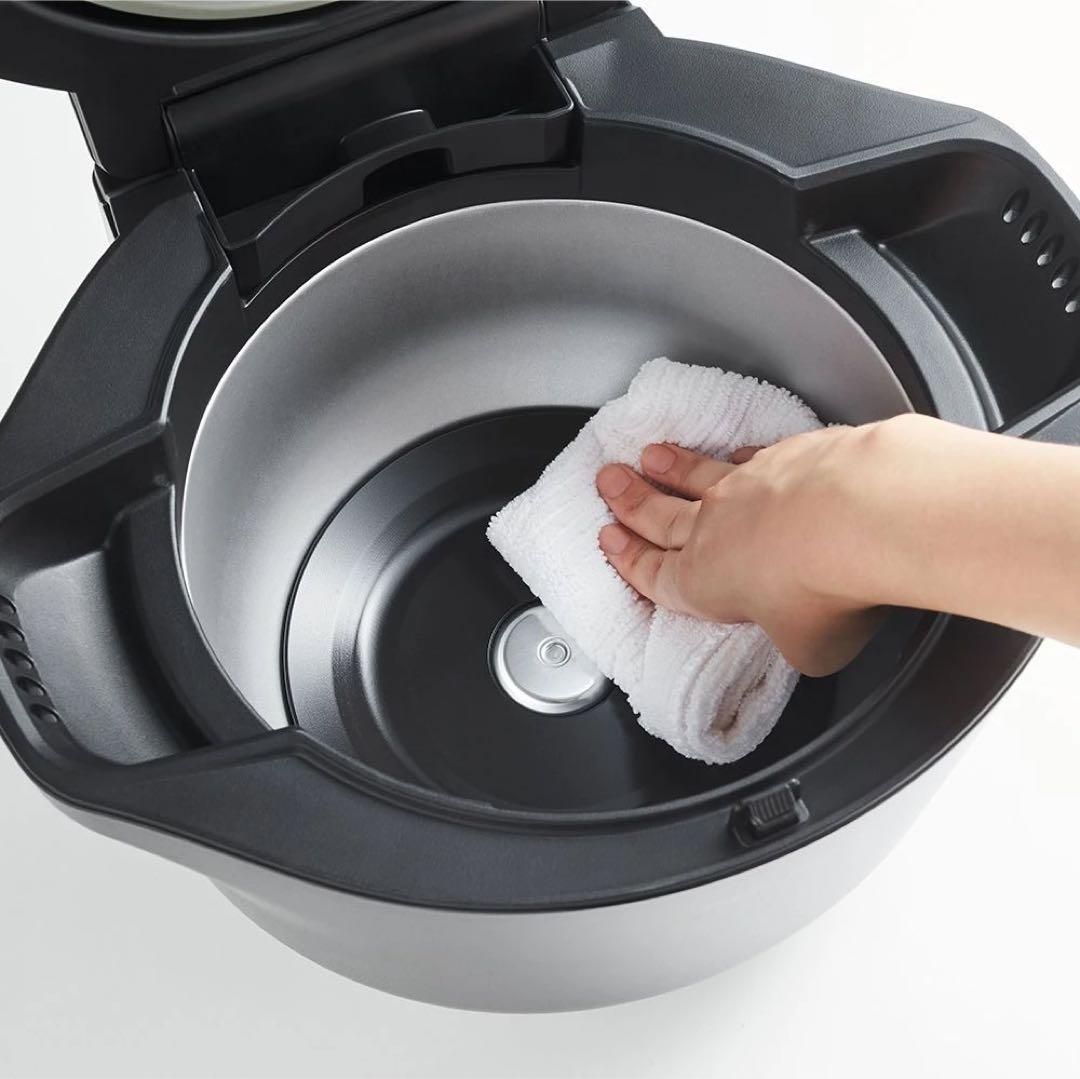 HEALSIO ホットクック 水なし自動調理鍋　2.4L プレミアムブラック