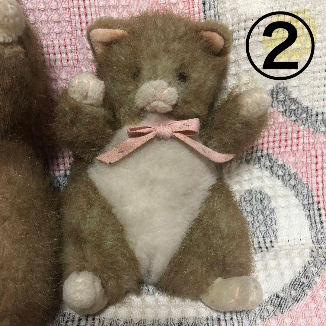 昭和レトロ オオハラ モニー mony 猫 ぬいぐるみ 2コセット 中古 日本