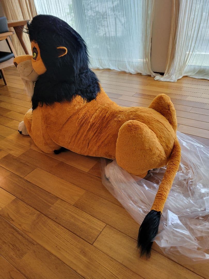 ディズニーストア ライオンキング ぬいぐるみ スカー 127cm スーパー