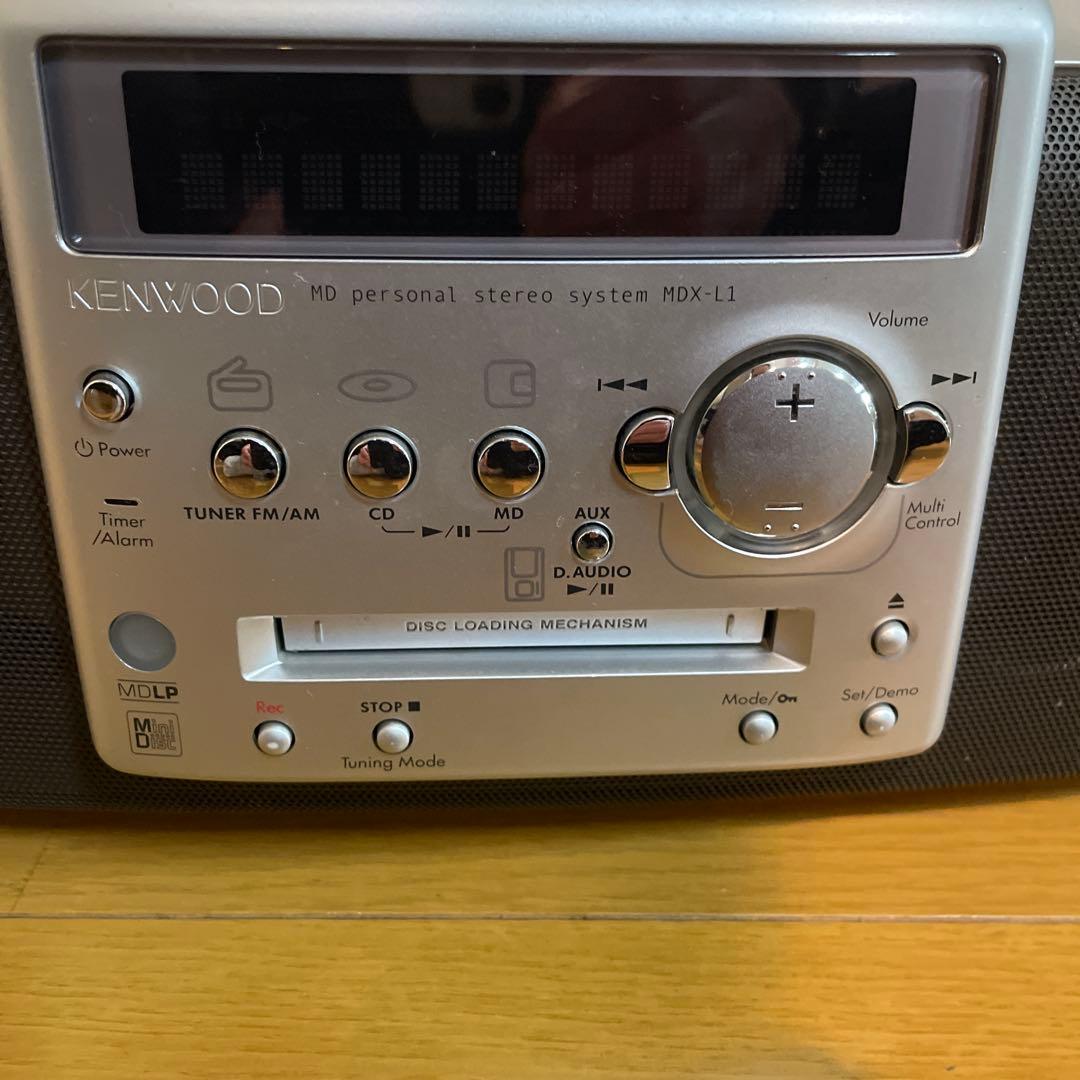 動作確認済み】KENWOOD CD・MDプレーヤー MDX-L1 リモコン付