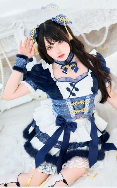 Malymoon/マリームーン】フローティーリボンもこもこチャイナガール