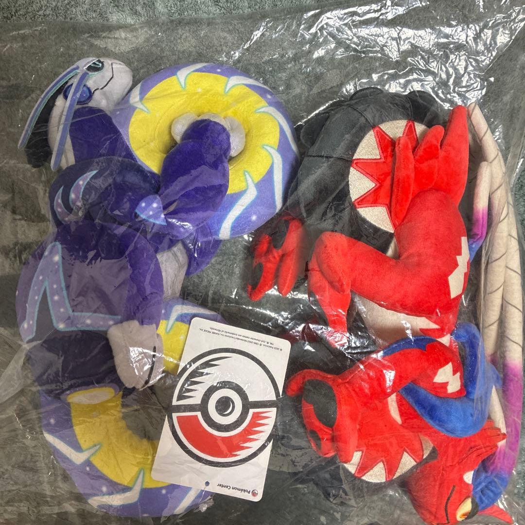 ポケモン ぬいぐるみ ミライドン　コライドン コライドン・ミライドンの新しいぬいぐるみが、ポケモンセンターに登場