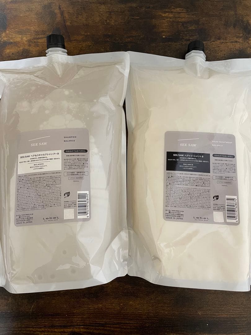 シーソー バランスシャンプー＆トリートメントセットB 2500ml seesaw 楽天市場】ルベル シーソー SEE/SAW シャンプーB バランス 2500ml +