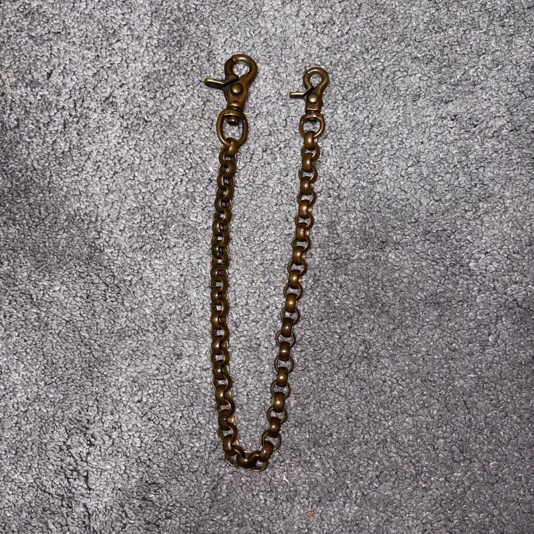 BACKDROP バックドロップ　ブラス　ウォレットチェーン　値段交渉可 バックドロップレザーズ ウォレットチェーン 真鍮 BACKDROP Leathers