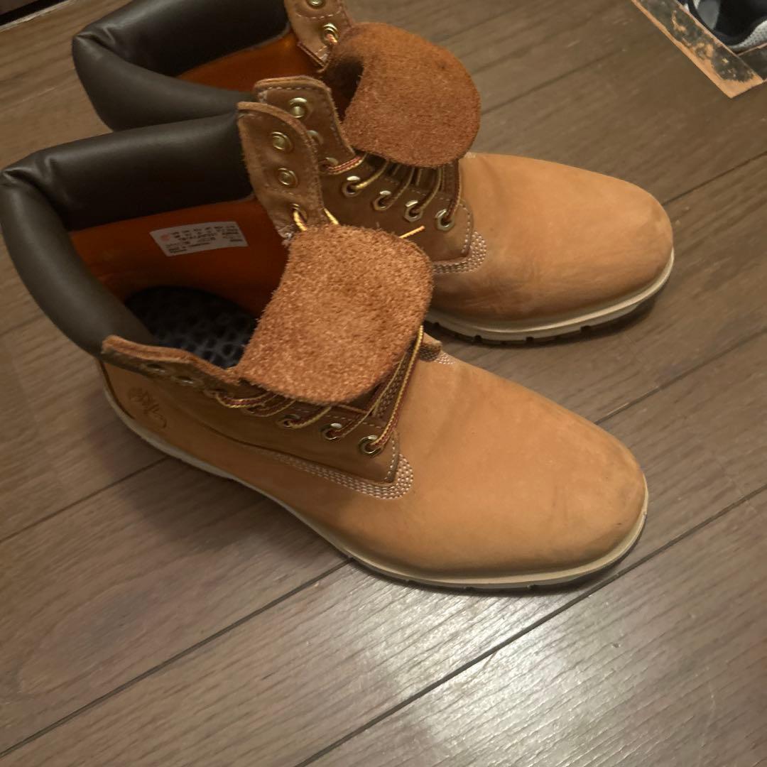 Timberland ベージュ ハイカットブーツ - メルカリ