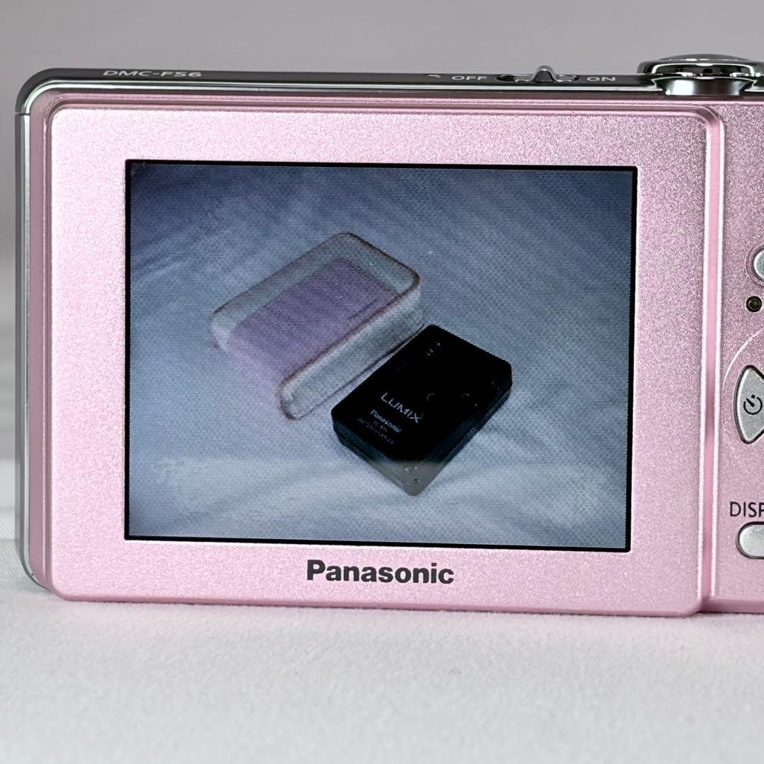良品】Panasonic LUMIX DMC-FS6 ピンク 純正ケースつき