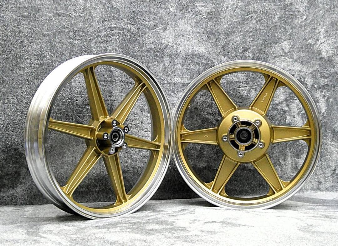 JWL車検対応 ZRX400 キャストホイール ゴールドシックス/ ナイン