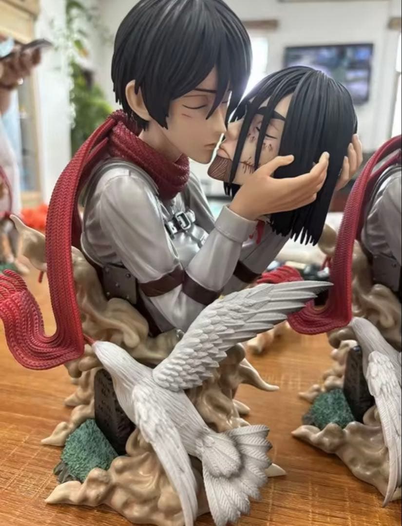 進撃の巨人 エレン ミカサ ガレージキット フィギュア - メルカリ