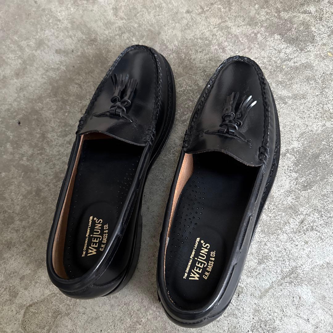 【極美品】G.H.Bass Weejuns　タッセルローファー　LARKIN黒