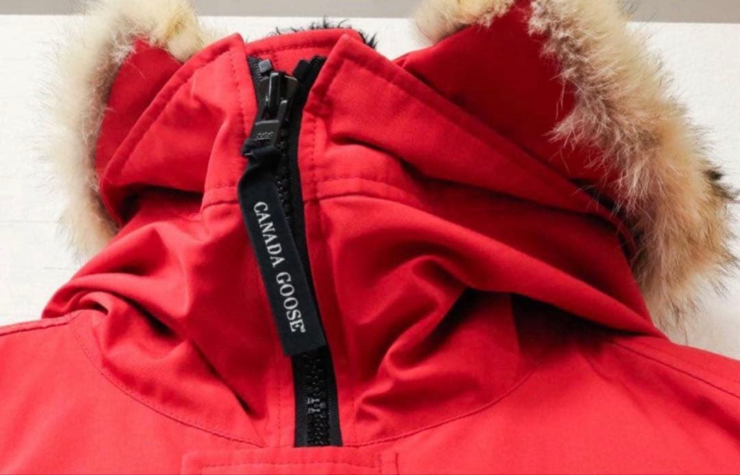 M*n様 カナダグース ジャスパー 赤 ダウンジャケット M(天然コヨーテ