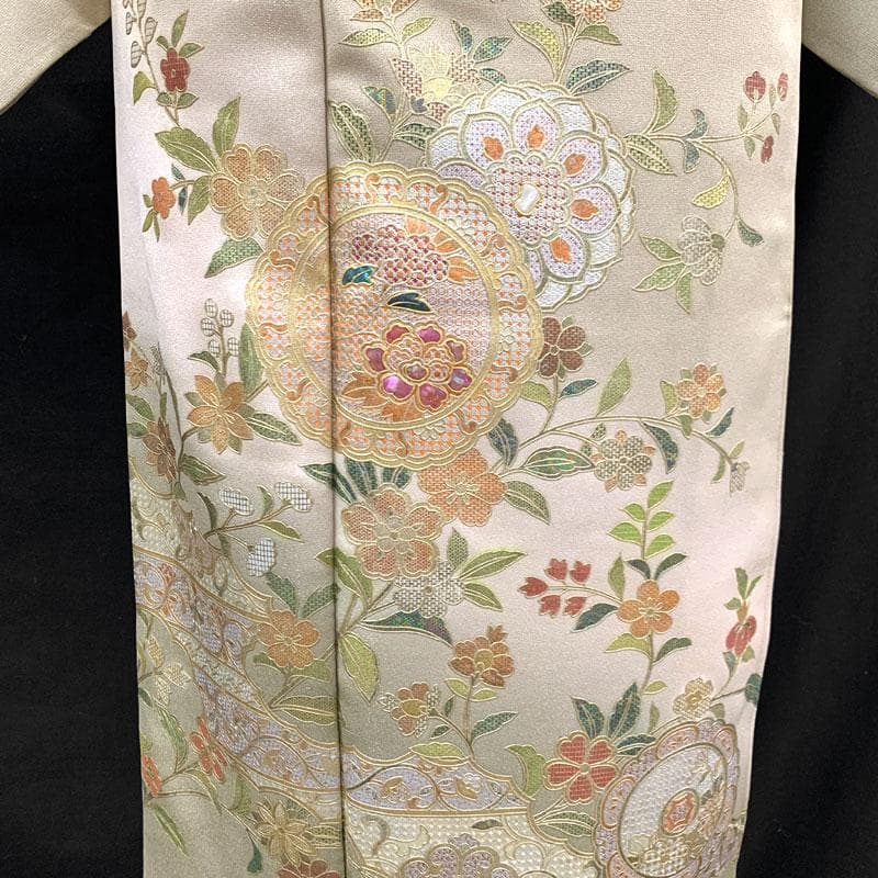 オンラインファッション - 512mh46〇三松取扱い 訪問着 銀通し 金彩