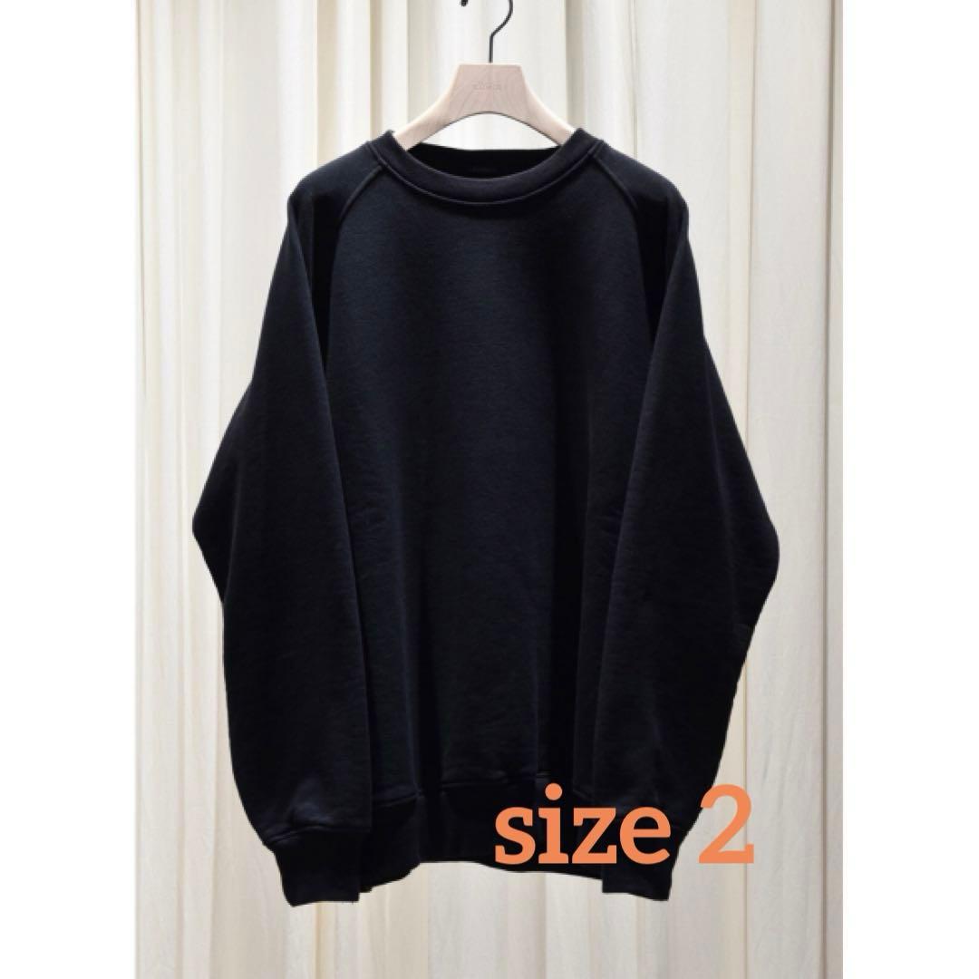 COMOLI 26SS コットン裏毛 クルーネック 2 BLACK 新品未使用 - メルカリ