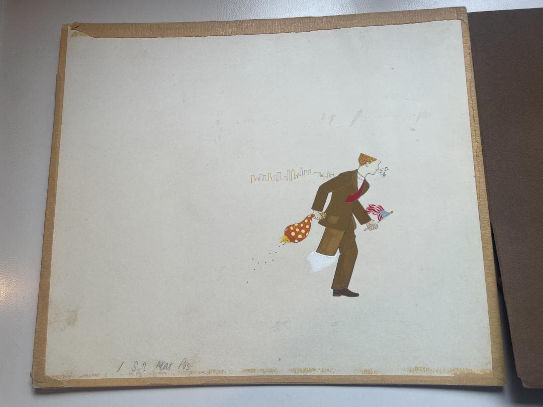 ナサニエル・ウェスト原画表紙版下一点物『クール・ミリオン』60年代