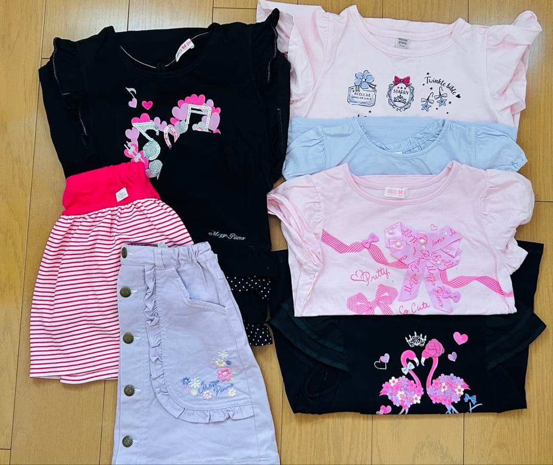 【新品、美品】メゾピアノ　140サイズ 8点セット fb001-2026.jpg