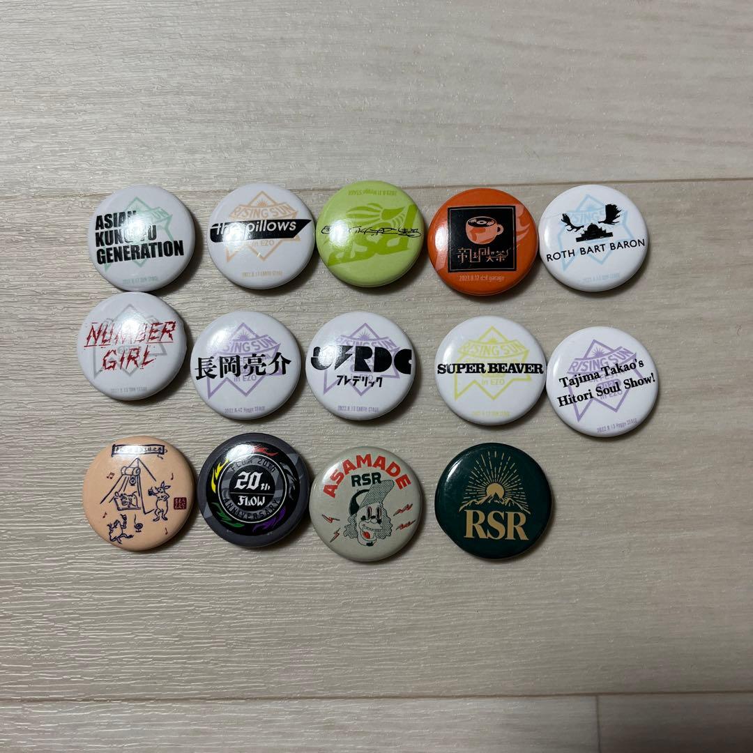 ライジングサン rising sun 2022 2023 缶バッジ - メルカリ